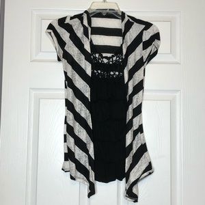 Tank/cardigan duo 🖤